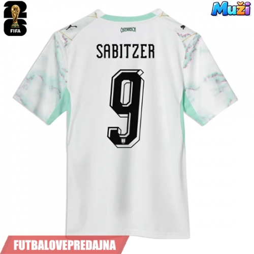 Lacne Muži Futbalové dres Rakúsko Marcel Sabitzer #9 MS 2026 Krátky Rukáv - Preč